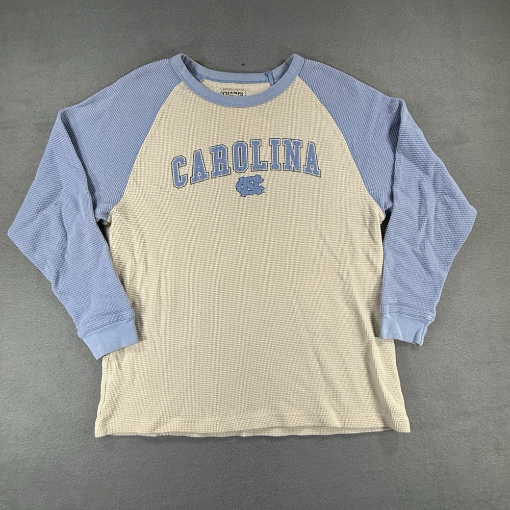 North Carolina Tar Heels Champion Thermal Men's Small UNC Logo Long Sleeve Blue